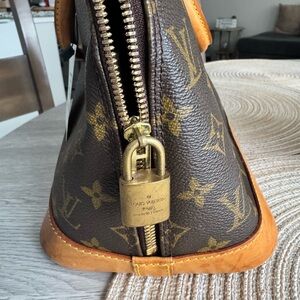 Louis Vuitton Brown and Tan Monogram Bag